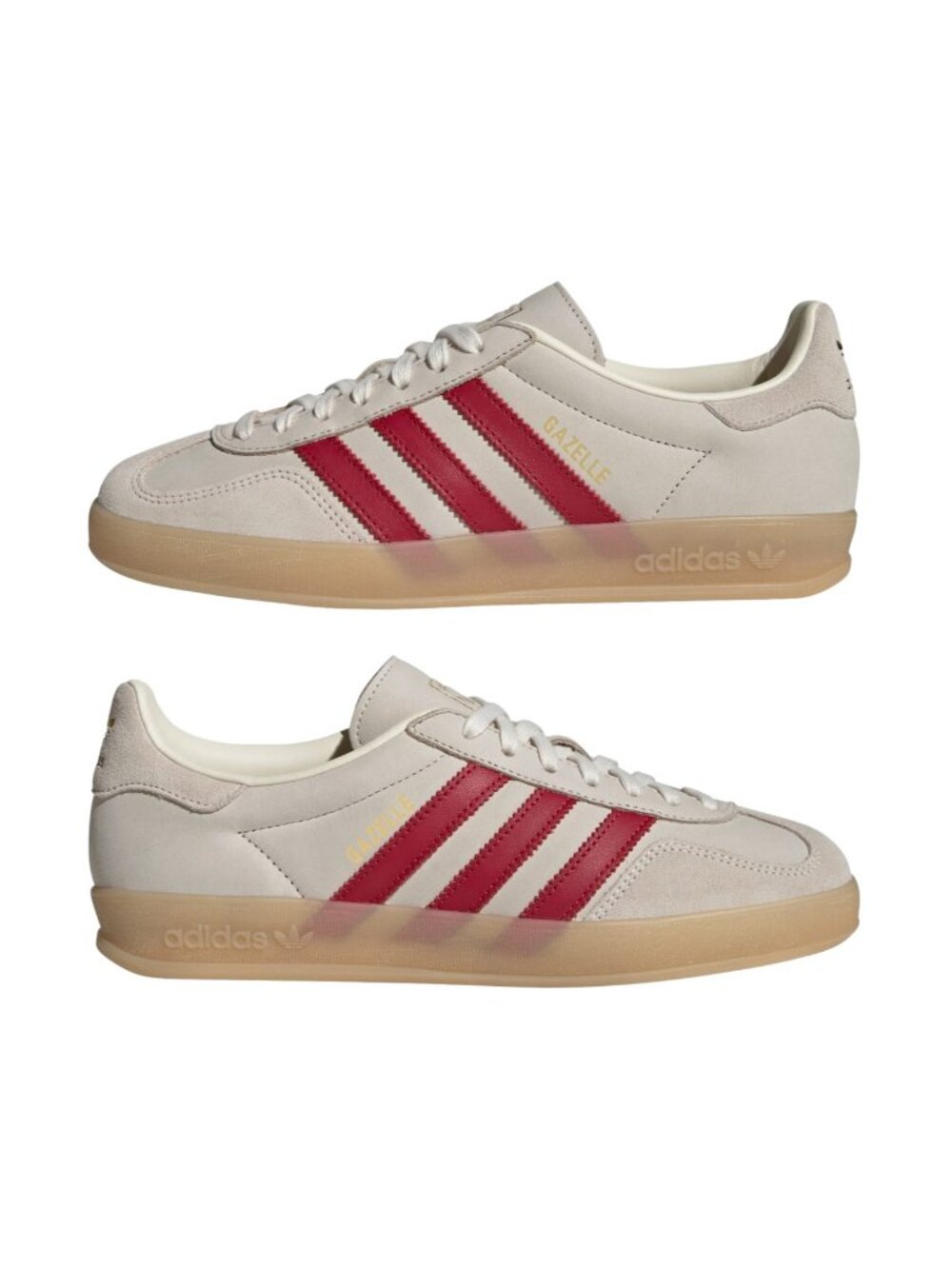 adidas Gazelle Indoor Size 11 Mens Sneakers Cream White Red Gum IH9676 NEW